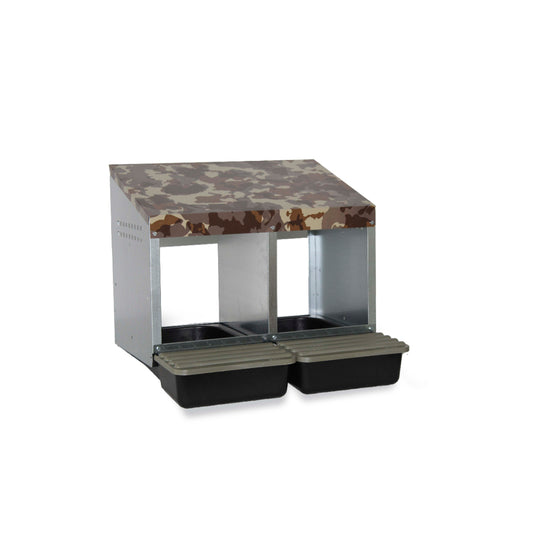 Värprede med 2 fack – kamouflagemönster och plastgolv