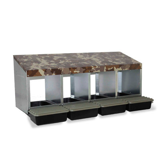 Värprede med 4 fack – kamouflagemönster och plastgolv