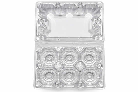 Kraftig plastäggkartong 6-pack – 100 st